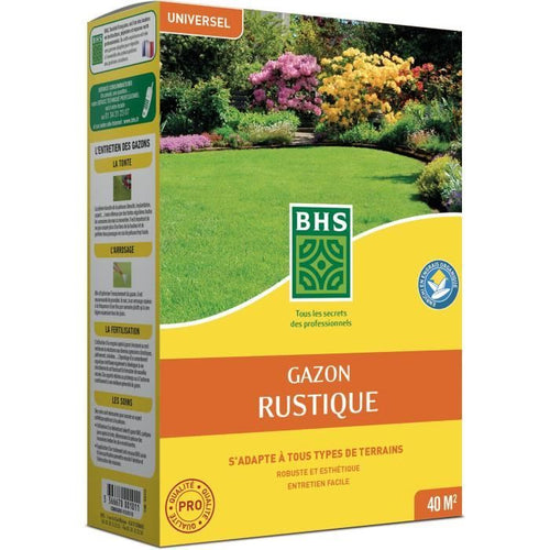 Prato - BHS - Prato rustico 1 KG - Più forte e meglio protetto - Veloce e durevole - Tutti i tipi di terreno e climi, robusto