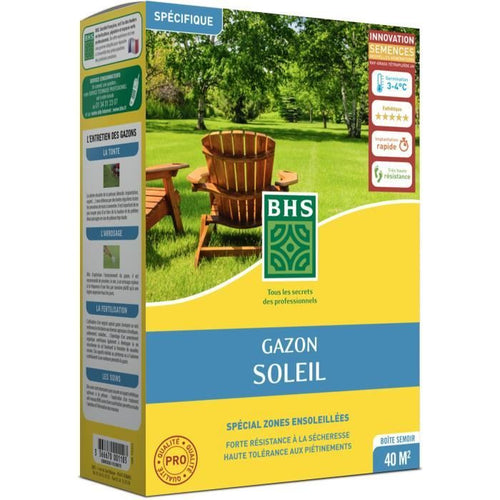 Prato - BHS - Sun Lawn 1kg  Resistente al clima mediterraneo e alla siccità