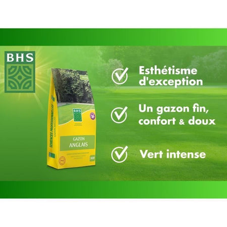BHS English Turf - 5 kg per giardini di alta qualità
