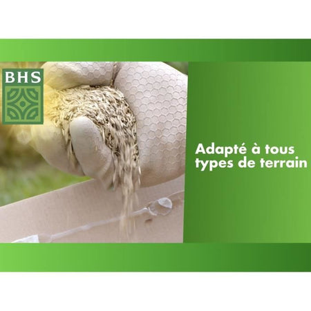 Rigenerante per terreni asciutti - BHS - 3 kg  150 mq  Robusto e durevole, con eccellente resistenza e tolleranza al calpestio.