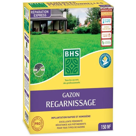 Rigenerante per terreni asciutti - BHS - 3 kg  150 mq  Robusto e durevole, con eccellente resistenza e tolleranza al calpestio.