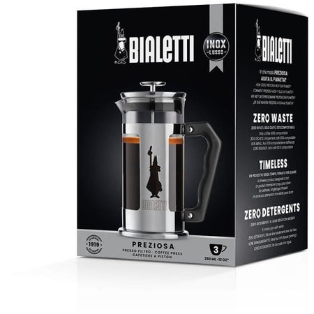 Caffettiera a stantuffo francese - BIALETTI - 0003160/NP - 350 ml - Acciaio