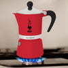 Caffettiera italiana - BIALETTI - RAINBOW - 6 tazze - 0,30 L - Rossa