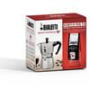 Caffettiera Italiana + 1 Caffè Perfetto Moka Classico - BIALETTI - MOKA - 6 tazze - 0,30 L - Confezione da 250 g - Argento