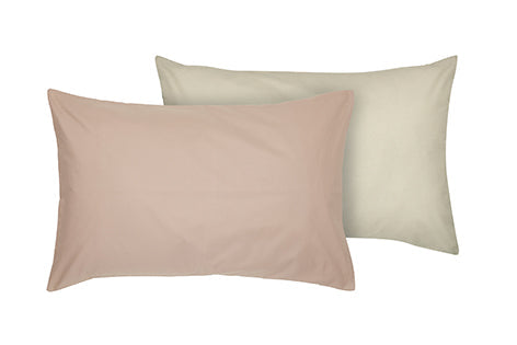 Set copripiumino federe letto bicolor double face parure copripiumino in cotone made in Italy NATURALE/SABBIA