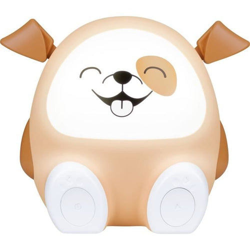 Altoparlante luminoso e luce notturna - BIGBEN - Cane - Bluetooth 5.0, 15 W, Luce notturna regolabile, Timer, Batteria USB-C