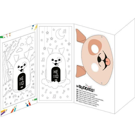 Sveglia luminosa notturna - BIGBEN - Forma di cane - Display LED, 3 melodie, Intensità regolabile, Alimentazione. 230 V