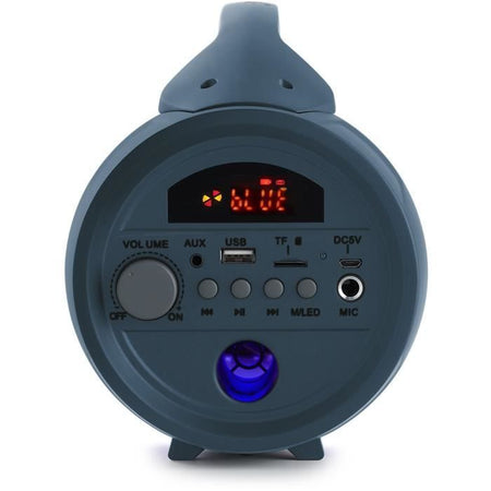 BIGBEN PARTYBTLITEDB - Altoparlante luminoso wireless - Bluetooth - Microfono incluso - Effetti di luce - 50W - Blu scuro