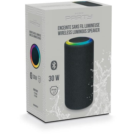 BIGBEN Party - Altoparlante Bluetooth wireless Mainstream 2 - Effetti luminosi - IPX6 - 30W - USB-C