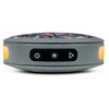 BIGBEN Party - Altoparlante Bluetooth rotondo con cinturino ed effetti luminosi - 15W - Mimetico grigio e arancione