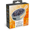 BIGBEN Party - Altoparlante Bluetooth rotondo con cinturino ed effetti luminosi - 15W - Mimetico grigio e arancione