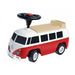 Smoby - Volkswagen Van Transporter Rosso - Scatola portaoggetti + Volante - 26L x 30L x 60H - Da 18 mesi