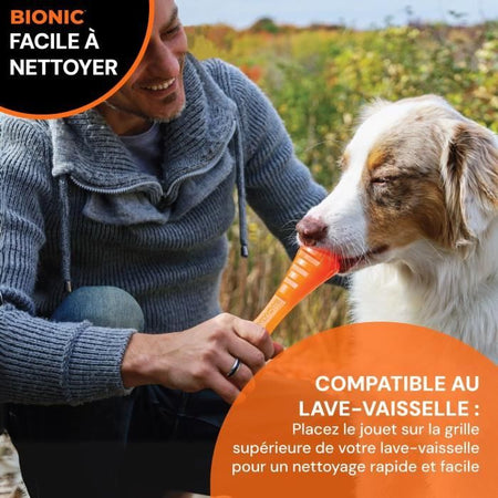 Giocattolo per cani - BIONIC - Urban stick - Taglia Media 23 cm - Realizzato in gomma ultraresistente - senza piombo, BPA e ftalati