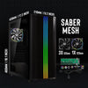 Case per PC senza alimentatore - BITFENIX Sabre Mesh (Nero) - Tower medio - Formato ATX