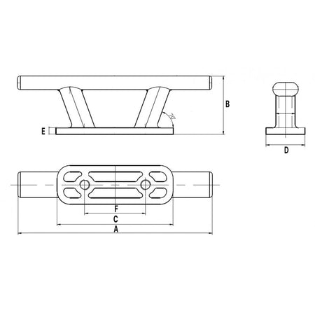 Bitta A Galloccia Inox 316 Mm.265