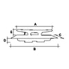 Bitta Inox 316 Abbattibile Mm.100