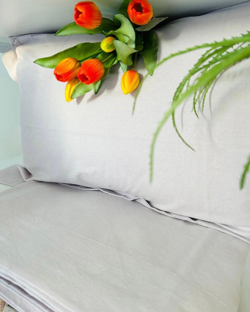 Completo Lenzuola Matrimoniale Alexander Tuscany Home Tinta – 100% Cotone