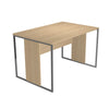 Scrivania con gambe metallo sezione quadrata mm. 20x20 con montante in melaminico cm. 140/160/180x80x74,4h