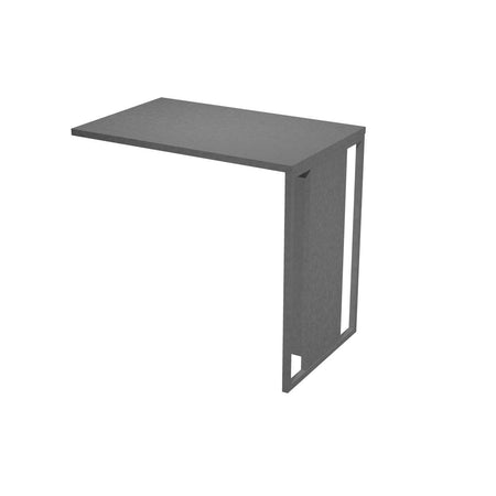Allungo reversibile destro/sinistro per scrivania con gambe metalliche cm. 80x50x74,4h