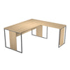 Allungo reversibile destro/sinistro per scrivania con gambe metalliche cm. 80x50x74,4h