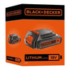 Lithium 18V Black+Decker Battery 2.0 AH - BL2018 -XJ