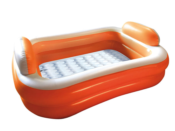 Piscina Rettangolare 2T con cuscini,gonfiabile 200x150 h50