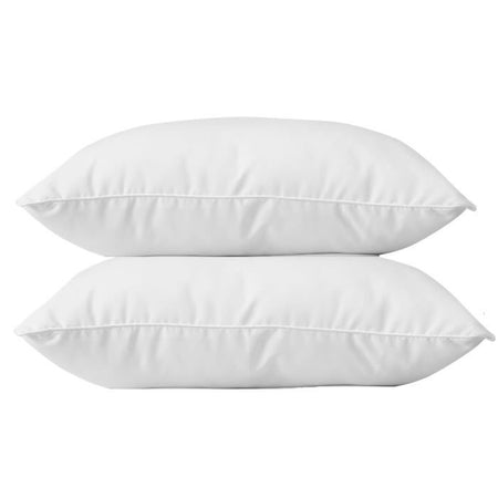 BLANREVE Set di 2 cuscini in cotone - 60 x 60 cm - Bianco
