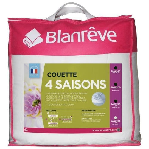 Trapunta 4 stagioni BLANREVE - 240 x 260 cm - Bianco
