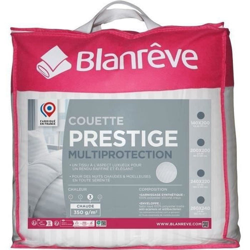 Piumino 220x240 cm BLANREVE PRESTIGE Multiprotezione - 100% Poliestere - 2 Persone - Raso Rigato
