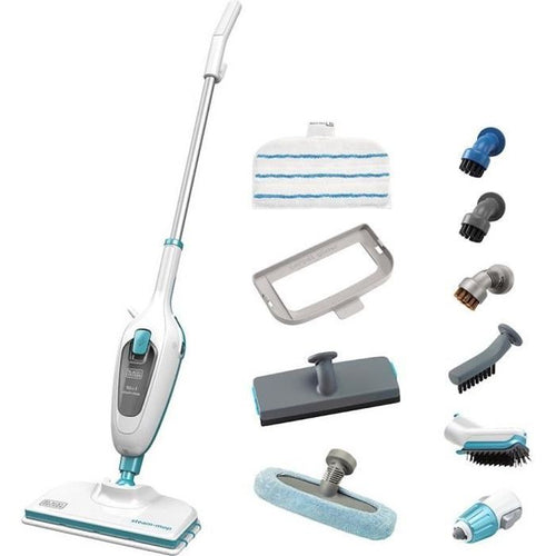 BLACK + DECKER FSMH13E10-QW - Scopa a vapore con lavamani - 1300W - 10 accessori in dotazione