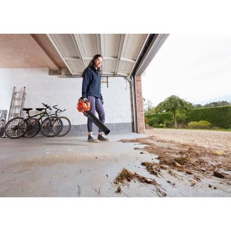 Soffiatore assiale a batteria - 18 V - 2 Ah - Velocità soffiatore: 209 KM / h - 2 velocità regolabili - Raschiatore integrato