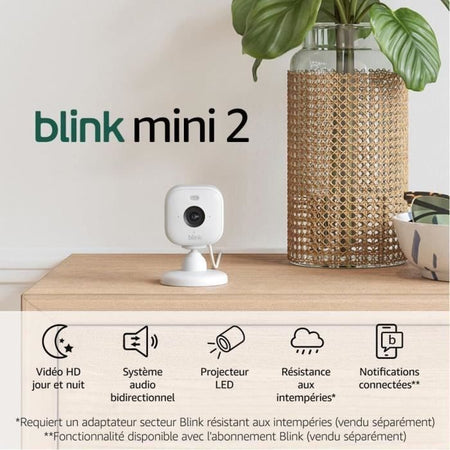 Mini 2 Telecamera - 2-Cam - BLINK HOME SECURITY - Bianco - UE
