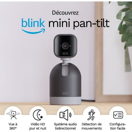 Mini telecamera Pan-Tilt - BLINK HOME SECURITY - Nero