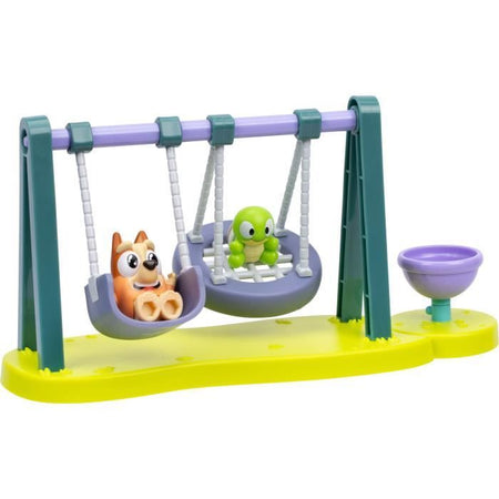 Area giochi - BLUEY - Bingo e Baby Turtle - Mini parco - Altalene incluse