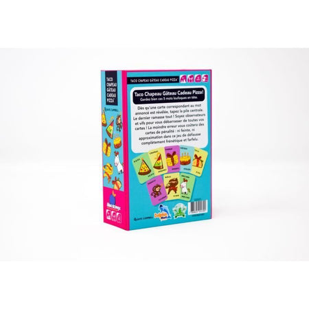 Gioco di società - BLU ARANCIONE - Taco Cappello Torta Regalo Pizza - Velocità - Riflessi - Cibo