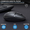 Mouse Wireless - BLUESTORK - Office 25 - PC/MAC - Nero - Connessione 2,4 GHz - Batteria a Lunga Durata