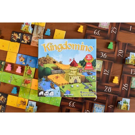 Kingdomino Puzzle Game - BLU ARANCIONE - Modello Kingdomino - 2 o più giocatori - Adulto - Blu
