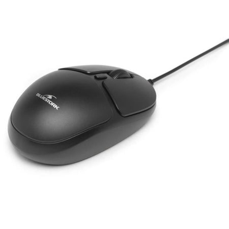 Mouse con filo - BLUESTORK - OFFICE 10 - PC / Mac - Nero