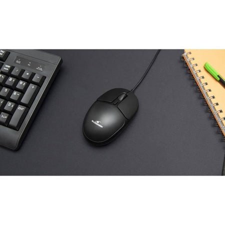 Mouse con filo - BLUESTORK - OFFICE 10 - PC / Mac - Nero