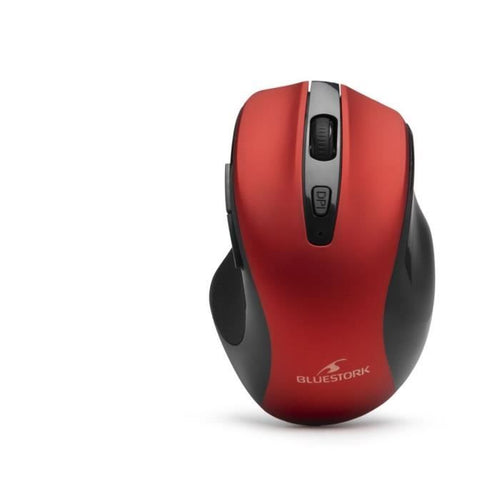 Mouse Wireless - BLUESTORK - OFFICE 75 - Ricaricabile - PC/MAC - Rosso
