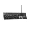 Tastiera cablata - Bluestork - KB Mac - Azerty - Compatibile con Mac - Nero