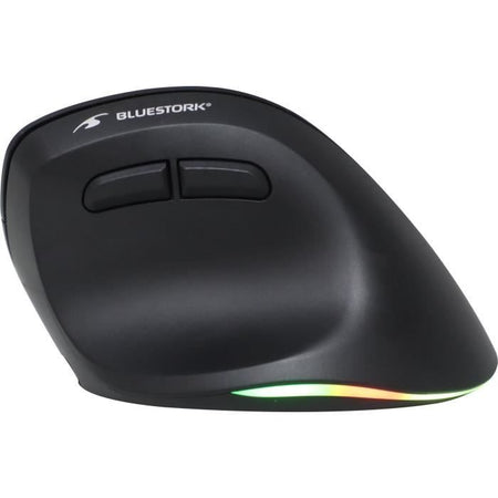 Mouse verticale ergonomico - BLUESTORK - M-WL-ERGO-LUMI - Wireless + Bluetooth ricaricabile - Retroilluminato