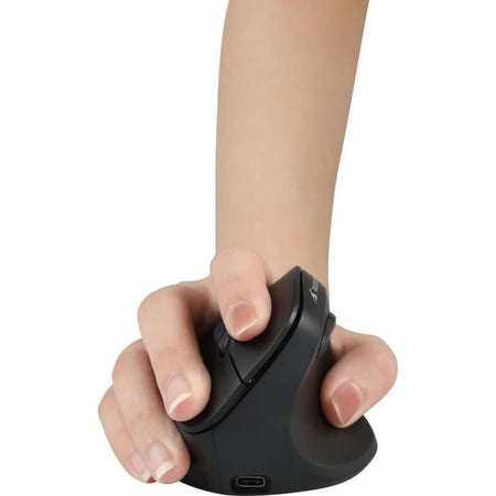 Mouse verticale ergonomico - BLUESTORK - M-WL-ERGO-LUMI - Wireless + Bluetooth ricaricabile - Retroilluminato