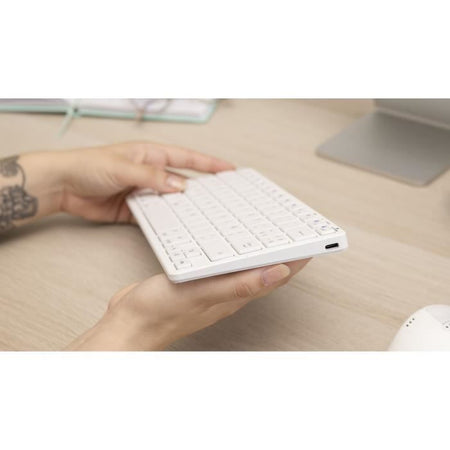 Tastiera TKL - BLUESTORK - Bluetooth ricaricabile per Mac - Bianca