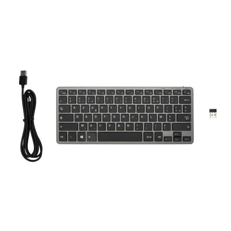 Tastiera TKL - BLUESTORK - Bluetooth + PC 2.4Ghz - Grigia e nera