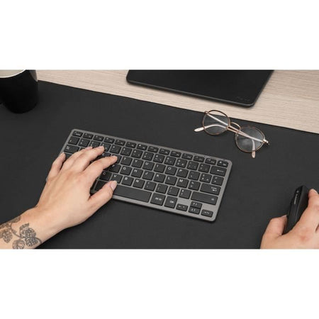 Tastiera TKL - BLUESTORK - Bluetooth + PC 2.4Ghz - Grigia e nera