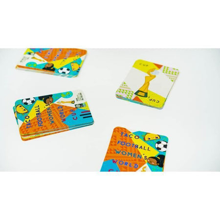 Taco Football Coppa del Mondo Femminile - Gioco di società - BLU ARANCIONE - Velocità e osservazione - Da 8 anni