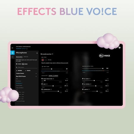 Micrófono USB - Blue Yeti Premium - para grabar, transmisión, juegos, podcasts en PC o Mac - Mist blanca blanca
