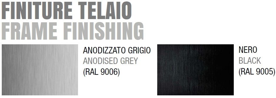 Vetrina con mobile e ripiani regolabili da negozio abbigliamento cm. 231x42,5x184,5h