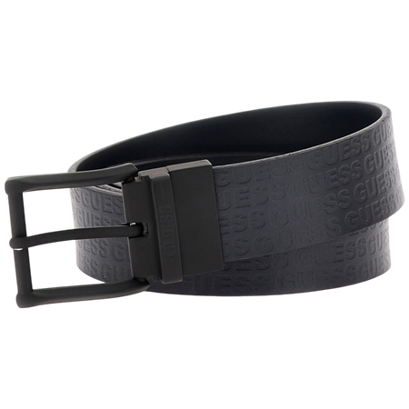 Guess cintura blu reversibile con logo in vera pelle BM7820P5335BLN